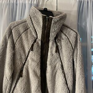KUHL Women's Flight Jacket Fleece jacket Size Large Stone